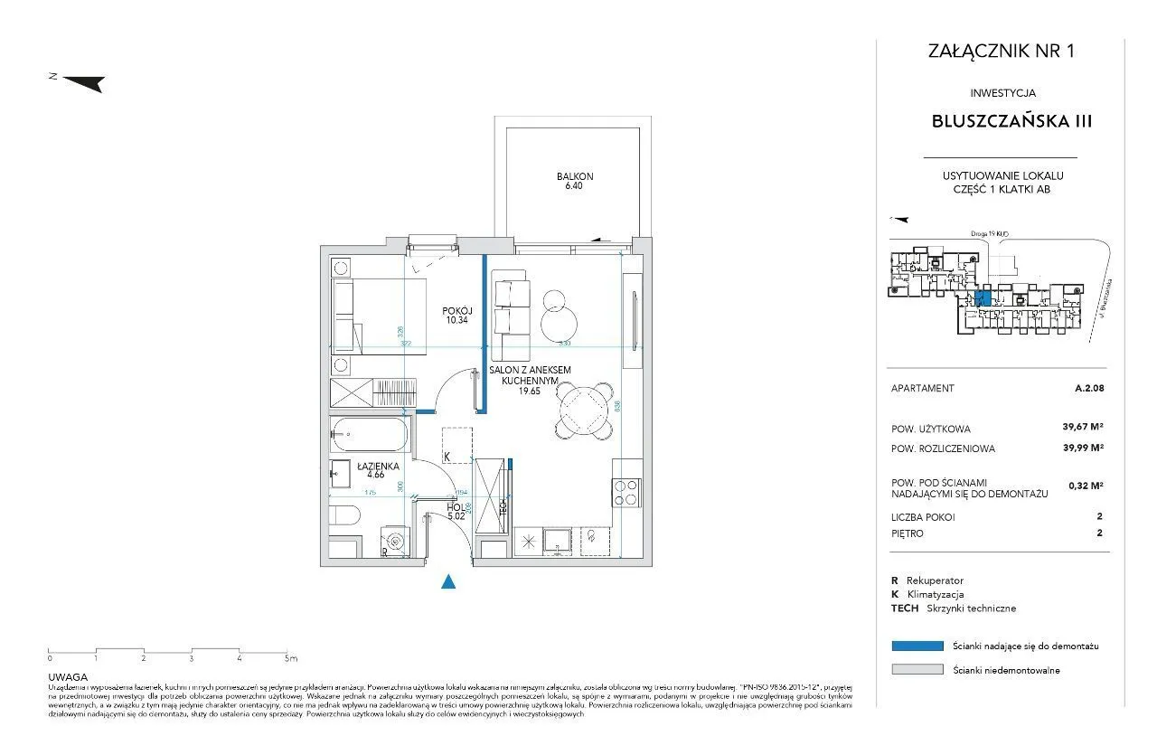 2-pokojowy Apartament Premium Nowe Siekierki