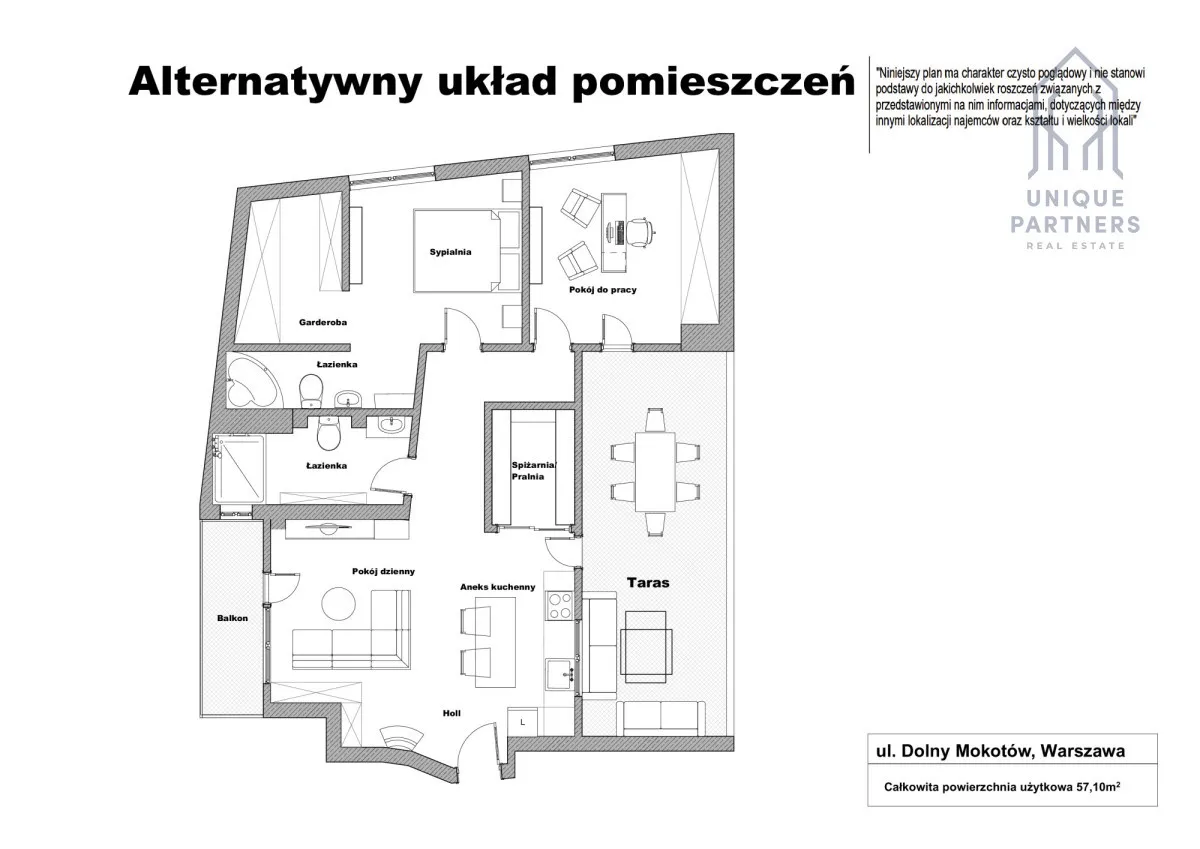 Dolny Mokotów~Taras~Widok na PKiN~Park Promenada 