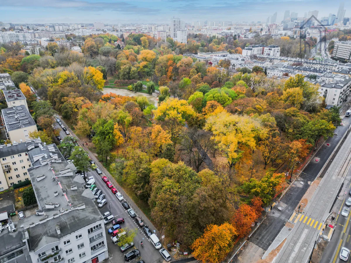 Dolny Mokotów~Taras~Widok na PKiN~Park Promenada 