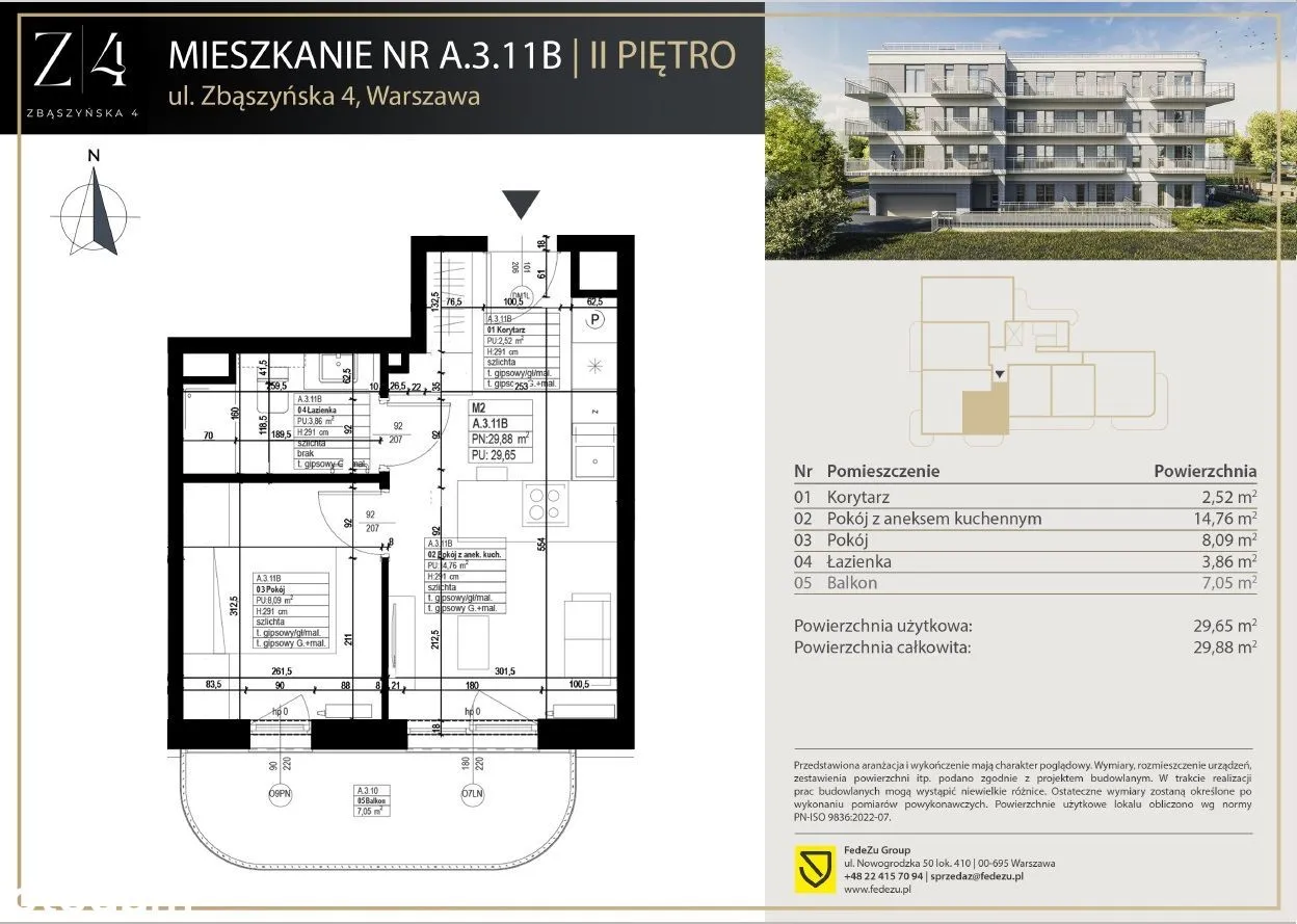 NAJLEPSZA CENA ! - Sufit prawie 3m - 12minCENTRUM