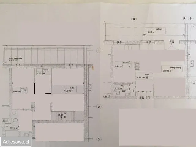 Warszawa Ursynów Mieszkanie - 3 pokoje - 74 m2 - 3 piętro