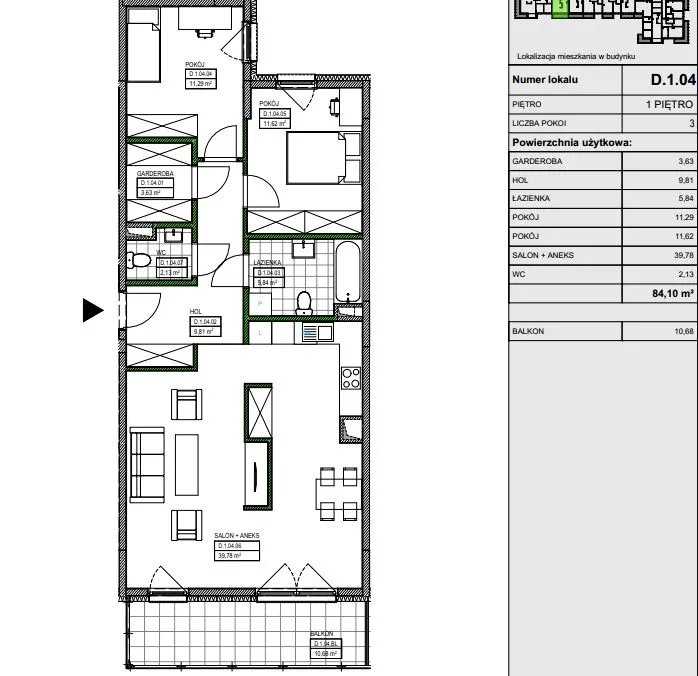 Apartament, ul. Iwanowa-Szajnowicza