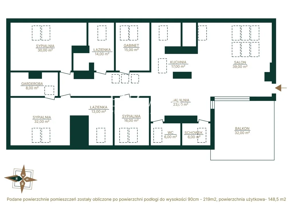 Mieszkanie na sprzedaż 148,5 m2 