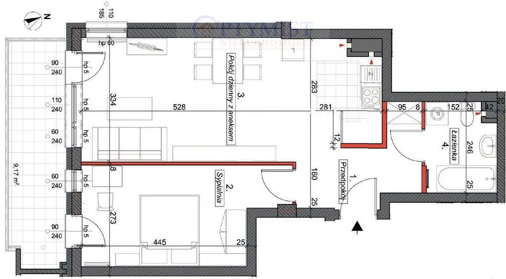 Mieszkanie do wynajęcia, 49 m², 2 pokoje Warszawa Włochy 