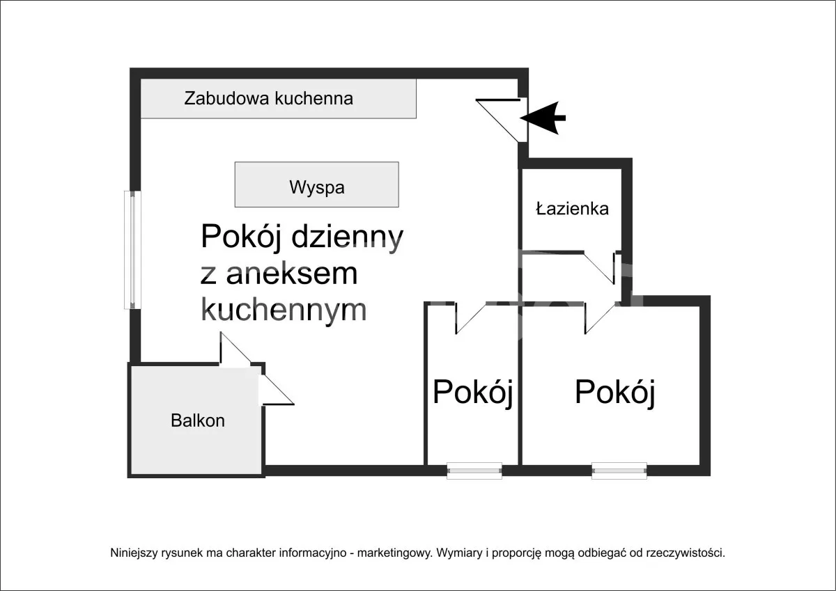 Do wynajęcia 84 m2 Ursynów metro 3 pokoje 