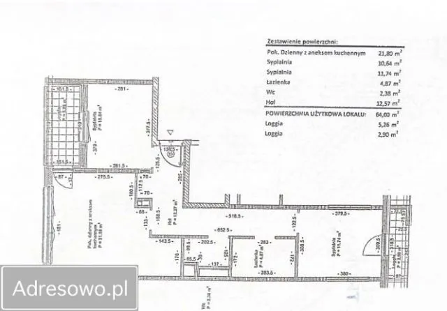 Warszawa Wola, ul. Obozowa Mieszkanie - 2 pokoje - 72 m2 - 4 piętro