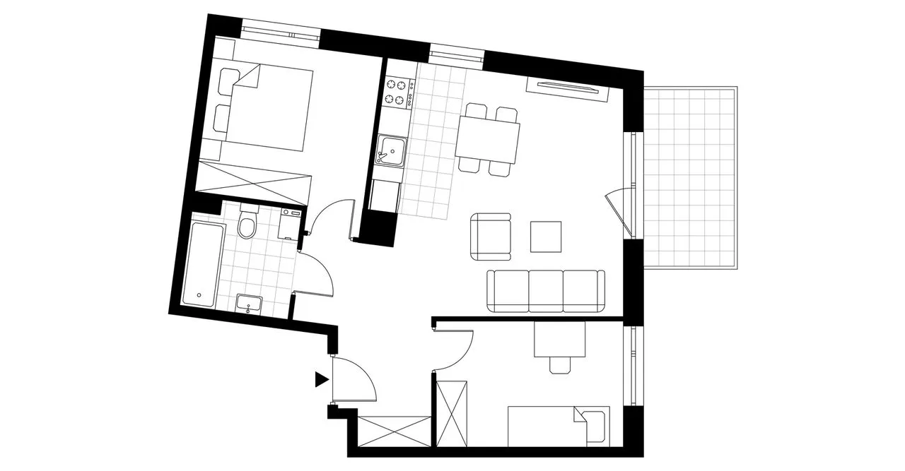 3-pokojowe mieszkanie 55m2 + balkon Bez Prowizji