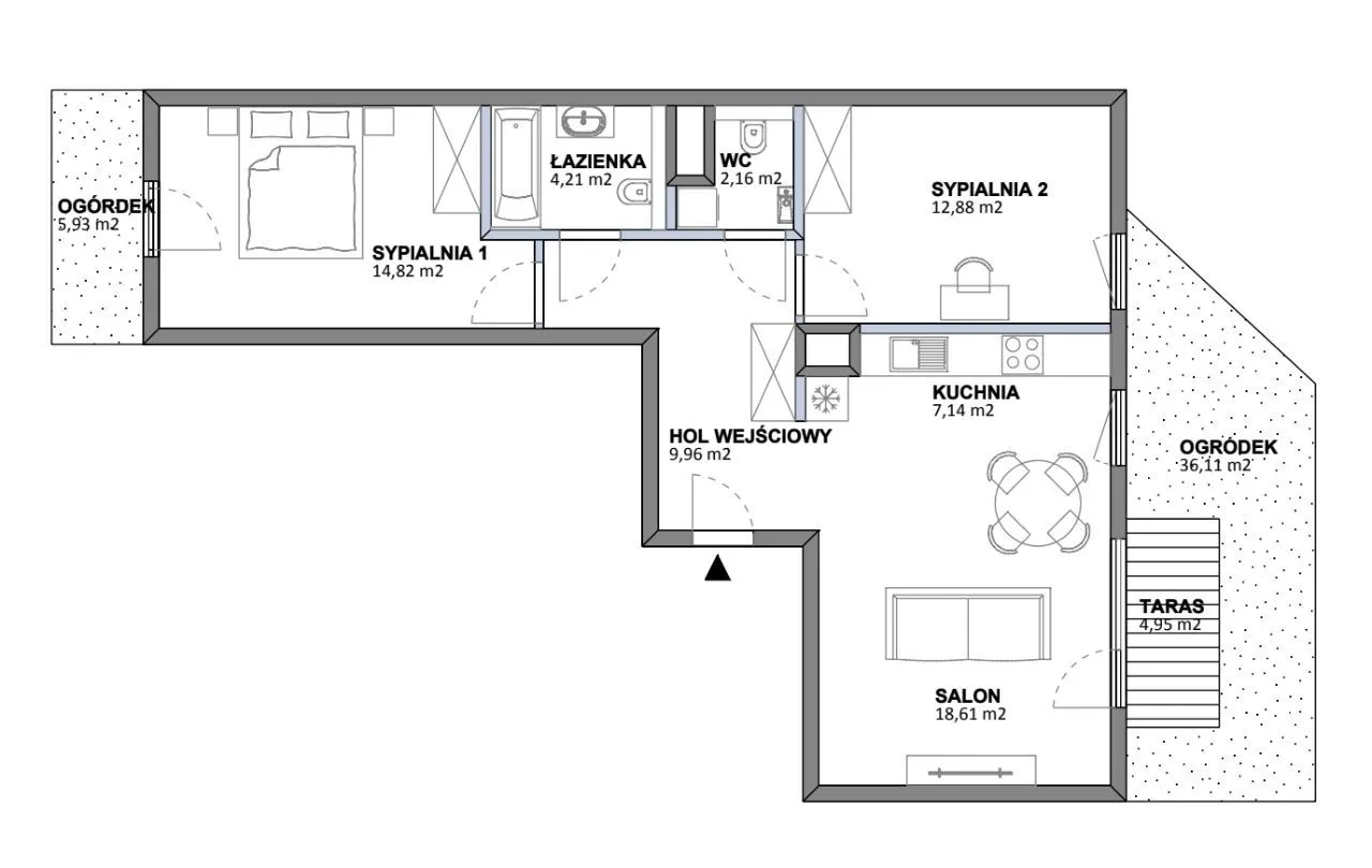 Mieszkanie, 70 m², Warszawa