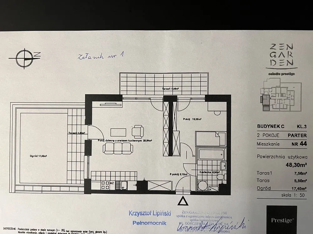 Mieszkanie 48,5 m Zen Garden Bemowo metro Chrzanów