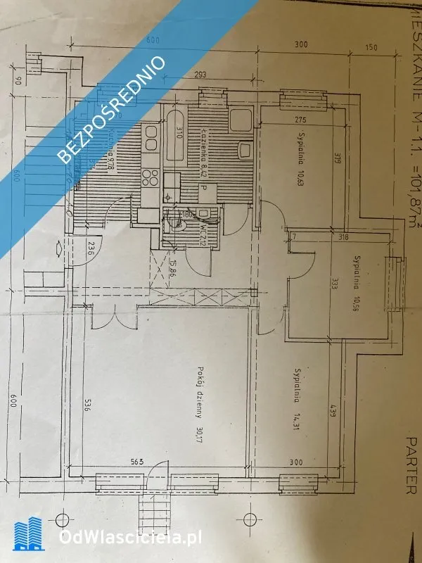 Apartament 4 pokoje 101m2 Ursynów Paszkiewicza 