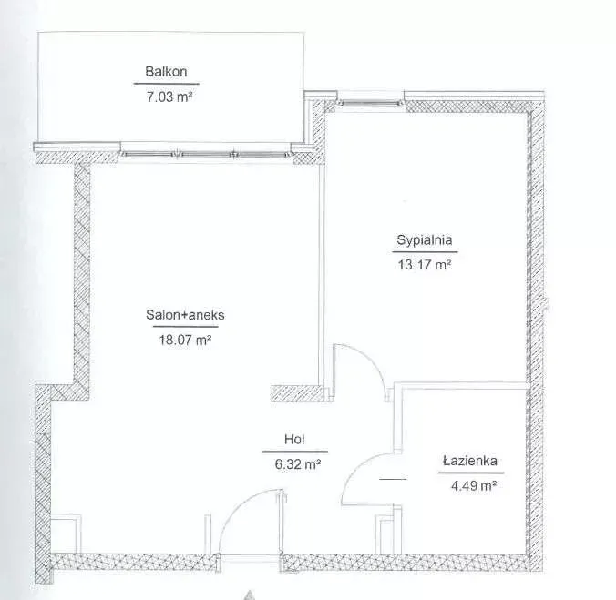 Mieszkanie na sprzedaż 2 pokoje 43m2