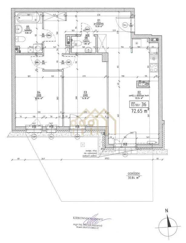 apartament 3 pok z ogródkiem/ Bielany Residence 