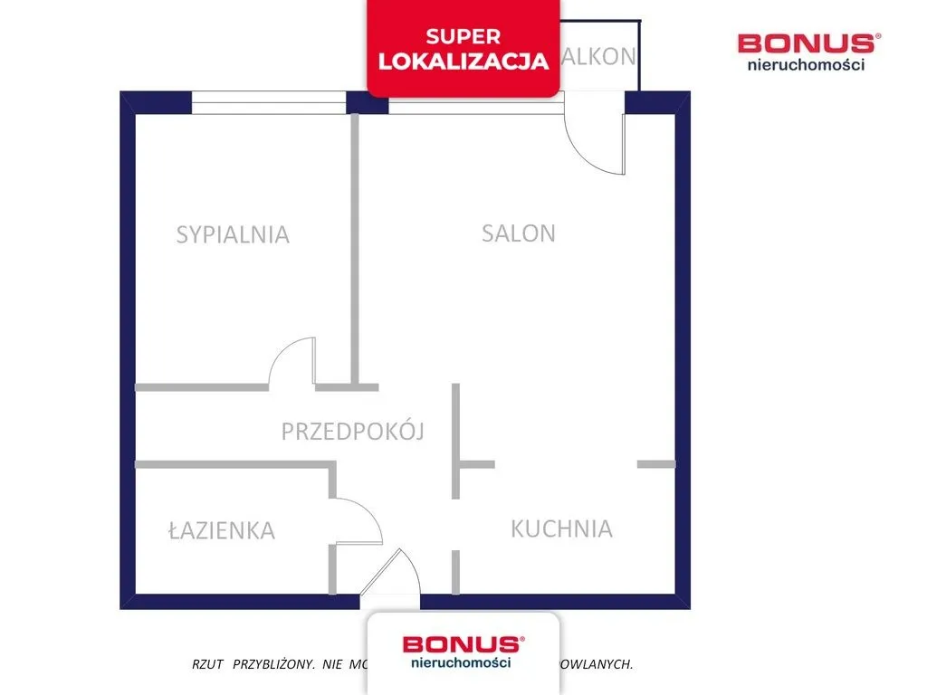 Doskonale skomunikowane 2 pokoje 38,5m2 