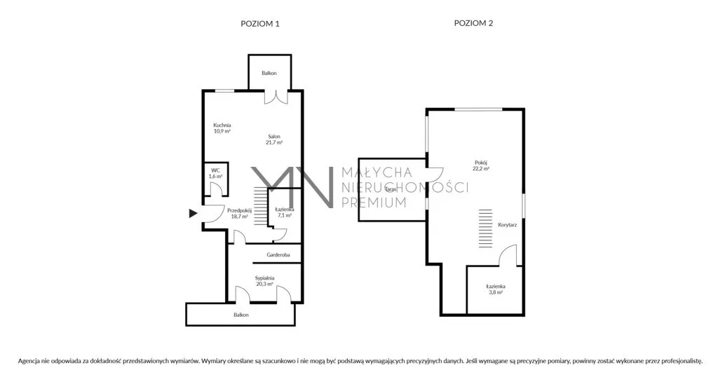 Penthouse z antresolą i sauną, panorama centrum 