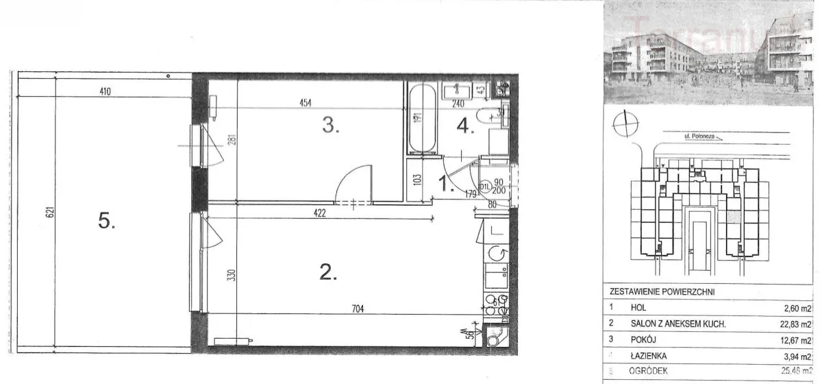 Mieszkanie na sprzedaż, 42 m², 2 pokoje Warszawa Ursynów 