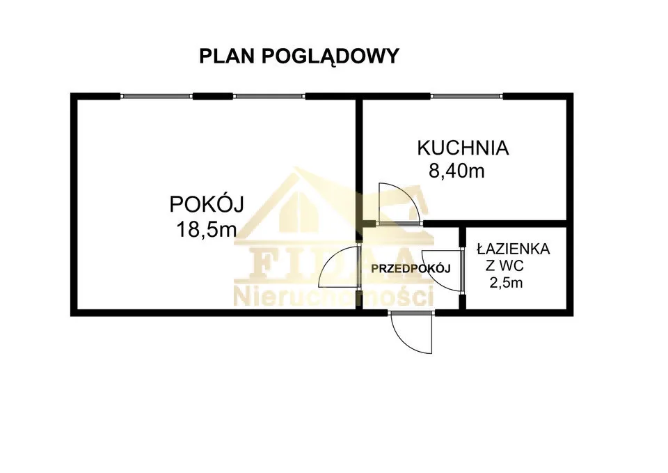 Można zrobić 2 pokoje, wysokość 2,9m cegła 