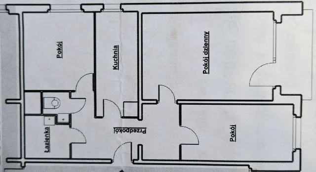 Warszawa Bielany, petofiego Mieszkanie - 3 pokoje - 57 m2 - parter