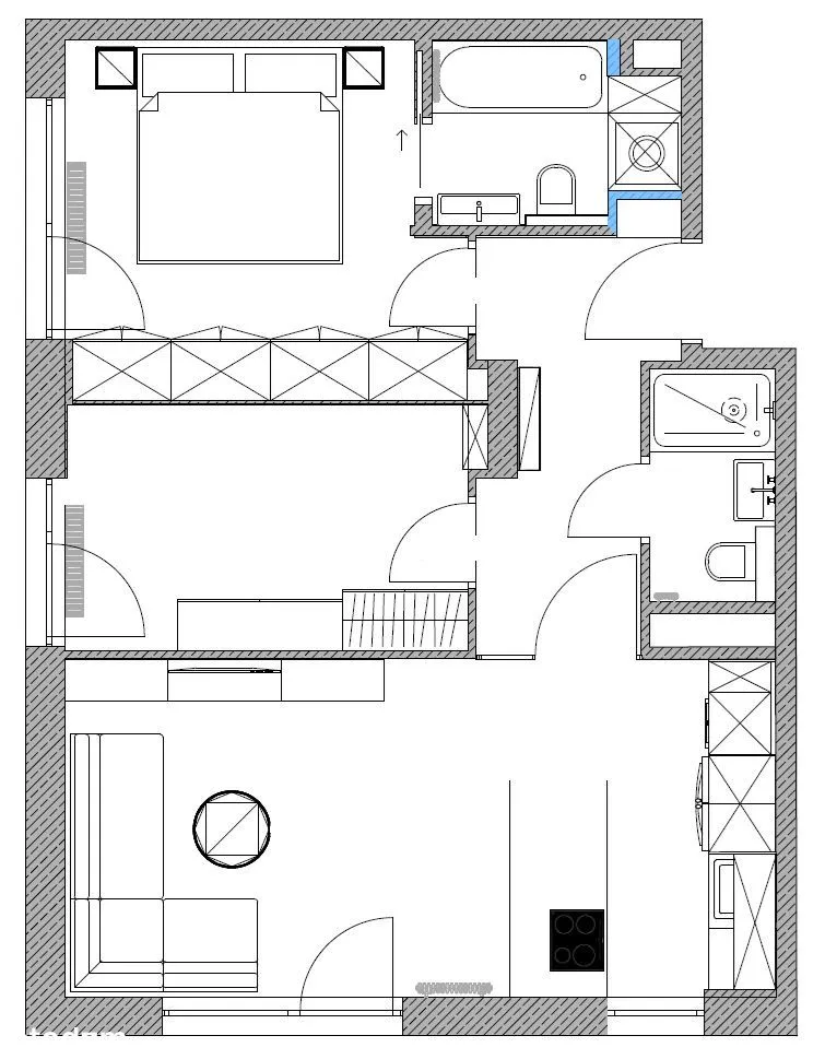 atrakcyjny nowoczesny apartament Mokotów