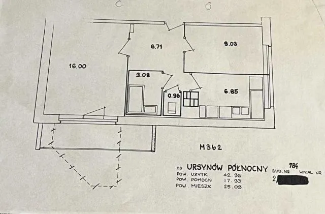 Warszawa Ursynów Mieszkanie - 2 pokoje - 42 m2 - parter