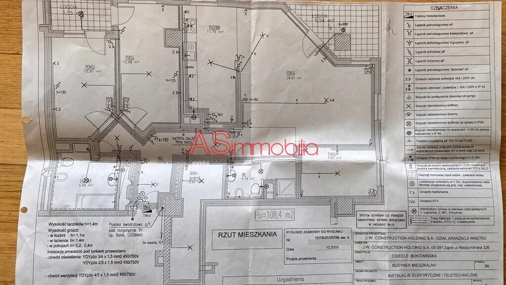 Mieszkanie 108,4 m2, 4 pokoje, BASEN, W-wa Mokotów 