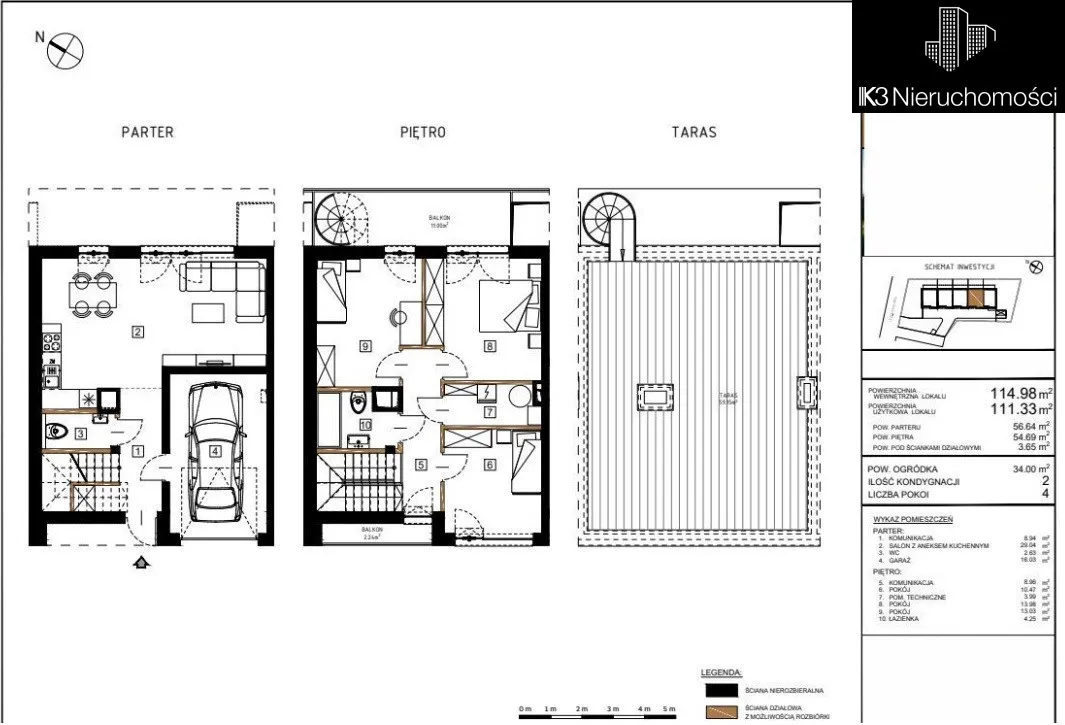 Kameralna Residence, 4 pokoje, taras i ogródek 