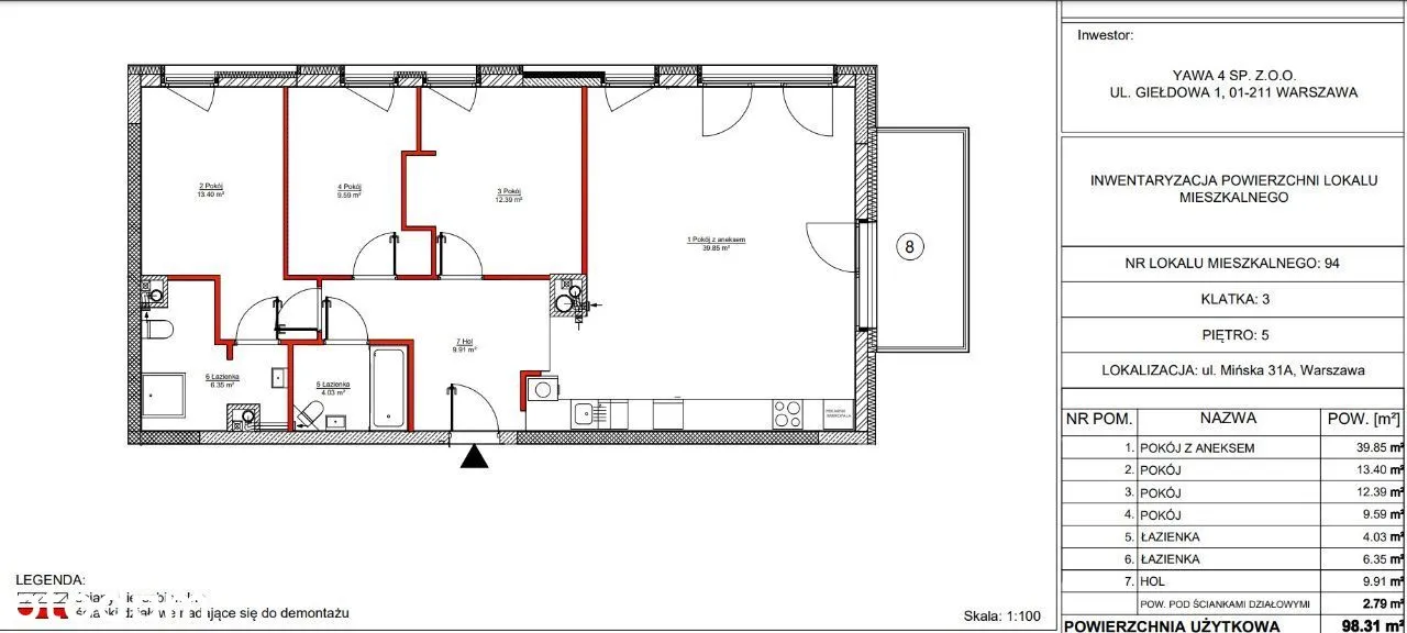 Wysoki 4 pokojowy apartament z widokiem na Soho