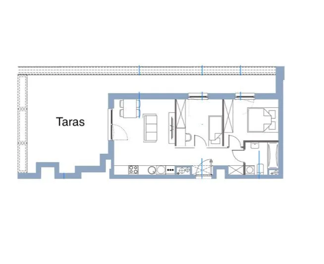 Ostatnie piętro + prywatny TARAS ponad 40m2!