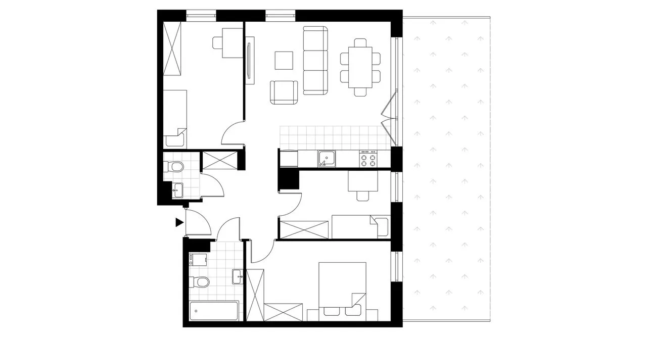 4-pokojowe mieszkanie 73m2 + ogródek