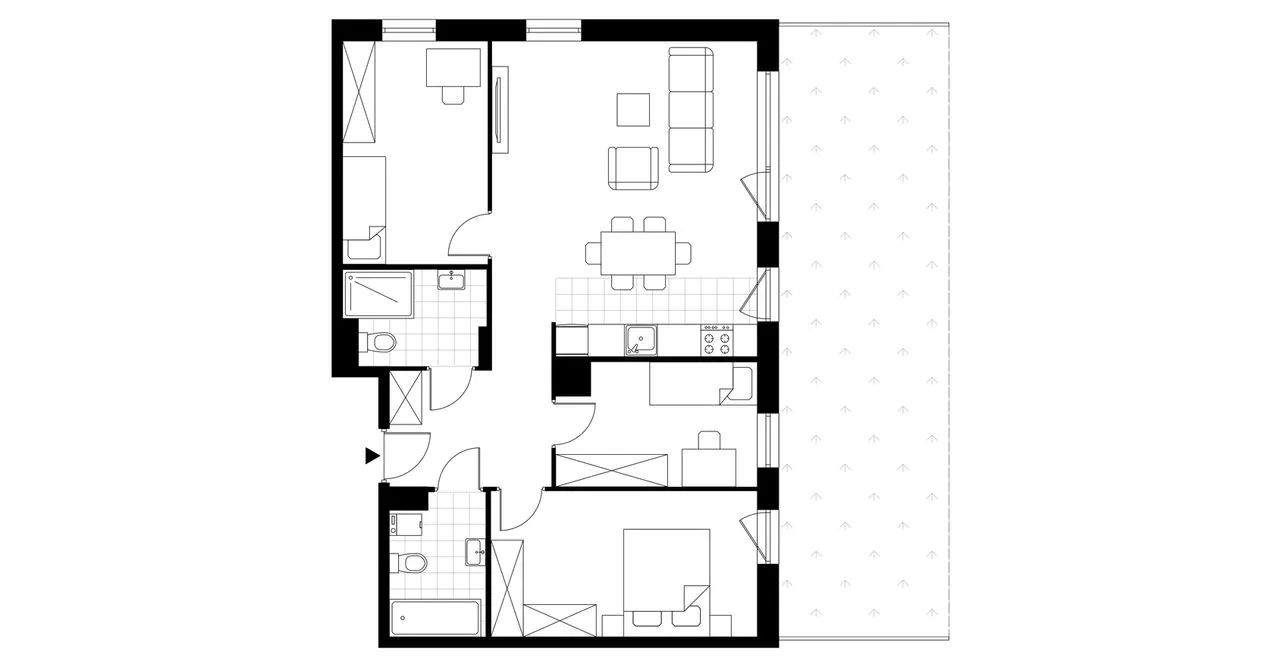 4-pokojowe mieszkanie 79m2 + ogródek Bezpośrednio