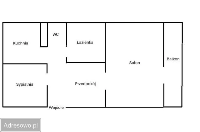 Warszawa Natolin, ul. Meander Mieszkanie - 2 pokoje - 42 m2 - 1 piętro