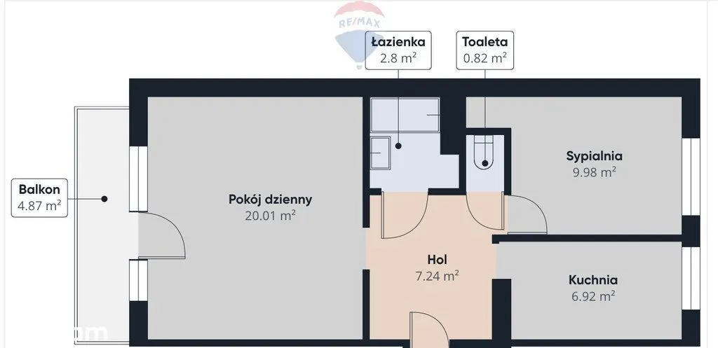 Sprzedam mieszkanie dwupokojowe: Warszawa Ursynów , ulica Ludwika Hirszfelda, 48 m2, 650000 PLN, 2 pokoje - Domiporta.pl