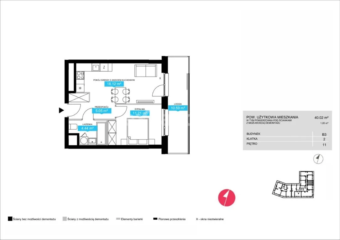 Sprzedam mieszkanie dwupokojowe: Warszawa Wola , 40 m2, 926125 PLN, 2 pokoje - Domiporta.pl