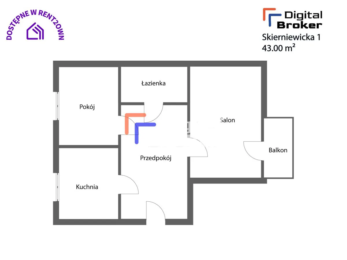 Mieszkanie na sprzedaż, 42 m², 2 pokoje Warszawa Wola 