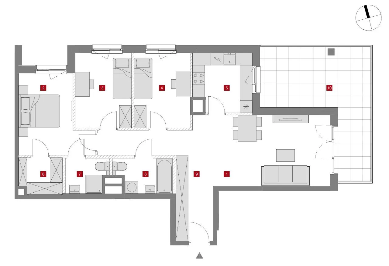 4 pok/oddzielna kuchnia/Metro Chrzanów/duży balkon