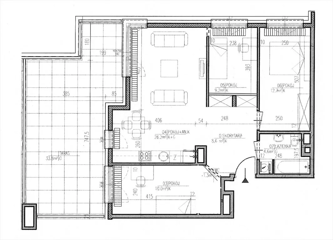 Wynajmę mieszkanie czteropokojowe : Warszawa Wilanów Ostoja , ulica Hlonda, 73 m2, 5000 PLN, 4 pokoje - Domiporta.pl