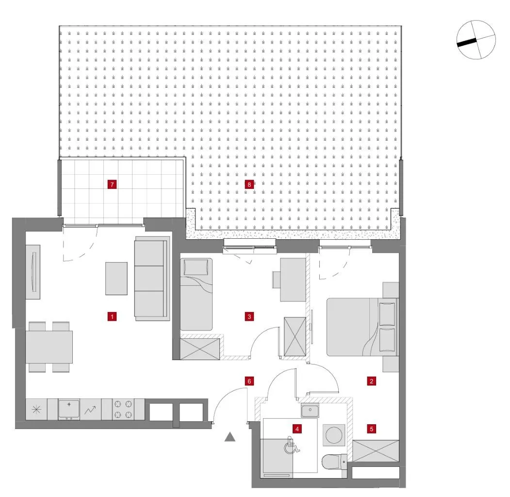 3 pokoje/ 55m2/ Metro Chrzanów/ duży ogródek