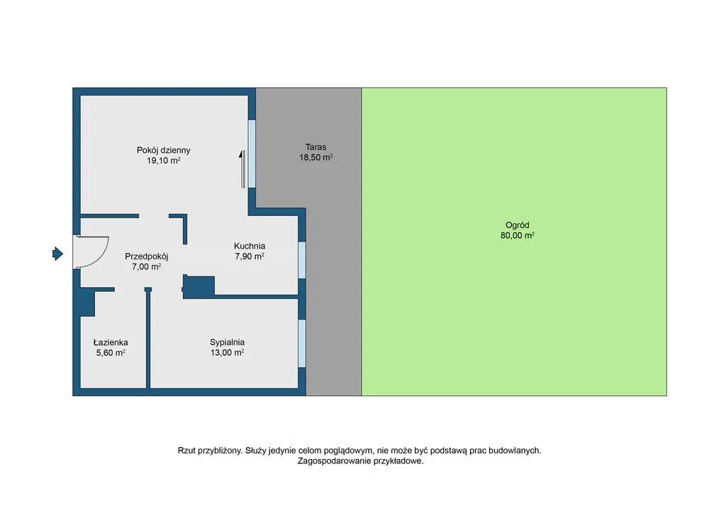 Unikatowe 53 m2 z tarasem i ogródkiem 100 m2 