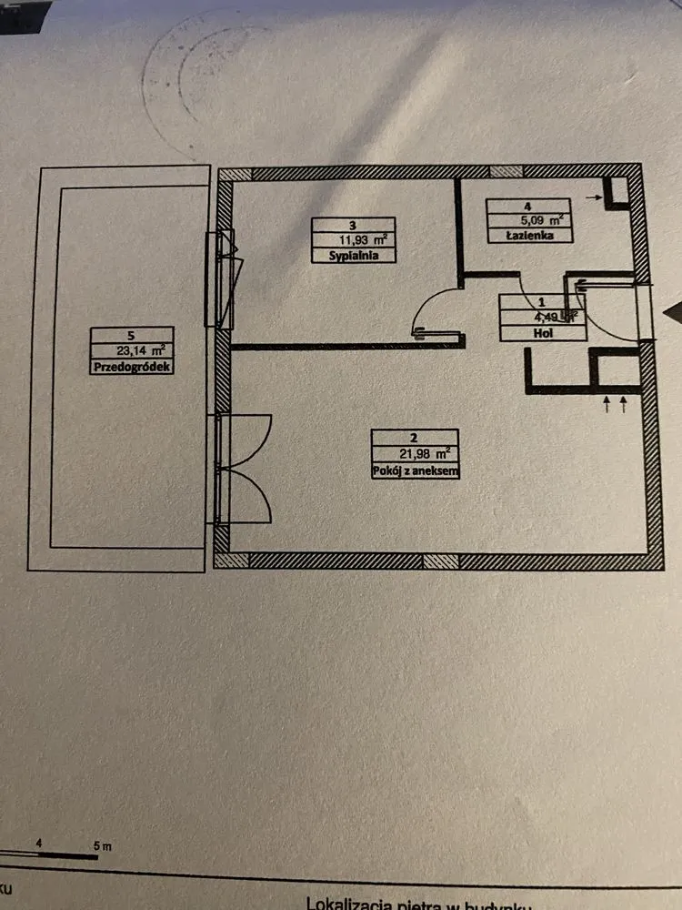 Warszawa Białołęka, ul. Krzyżówki Mieszkanie - 2 pokoje - 43 m2 - parter