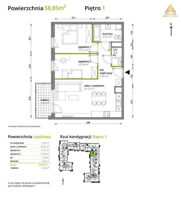 Sprzedam mieszkanie trzypokojowe: Warszawa Praga-Południe , ulica Żupnicza, 59 m2, 802135 PLN, 3 pokoje - Domiporta.pl