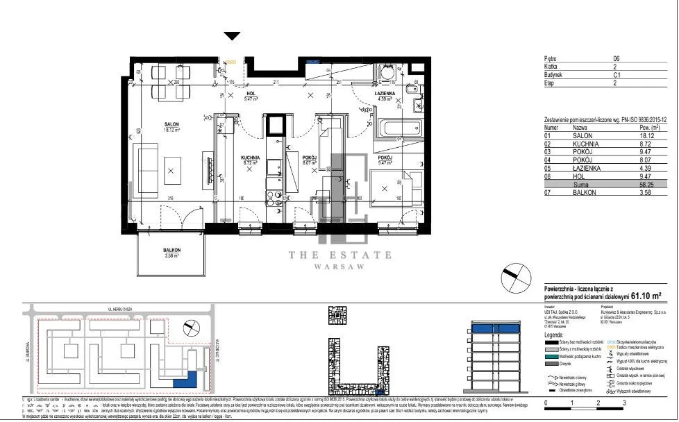 Sprzedam mieszkanie trzypokojowe: Warszawa Ursus , ulica Herbu Oksza, 61 m2, 764000 PLN, 3 pokoje - Domiporta.pl