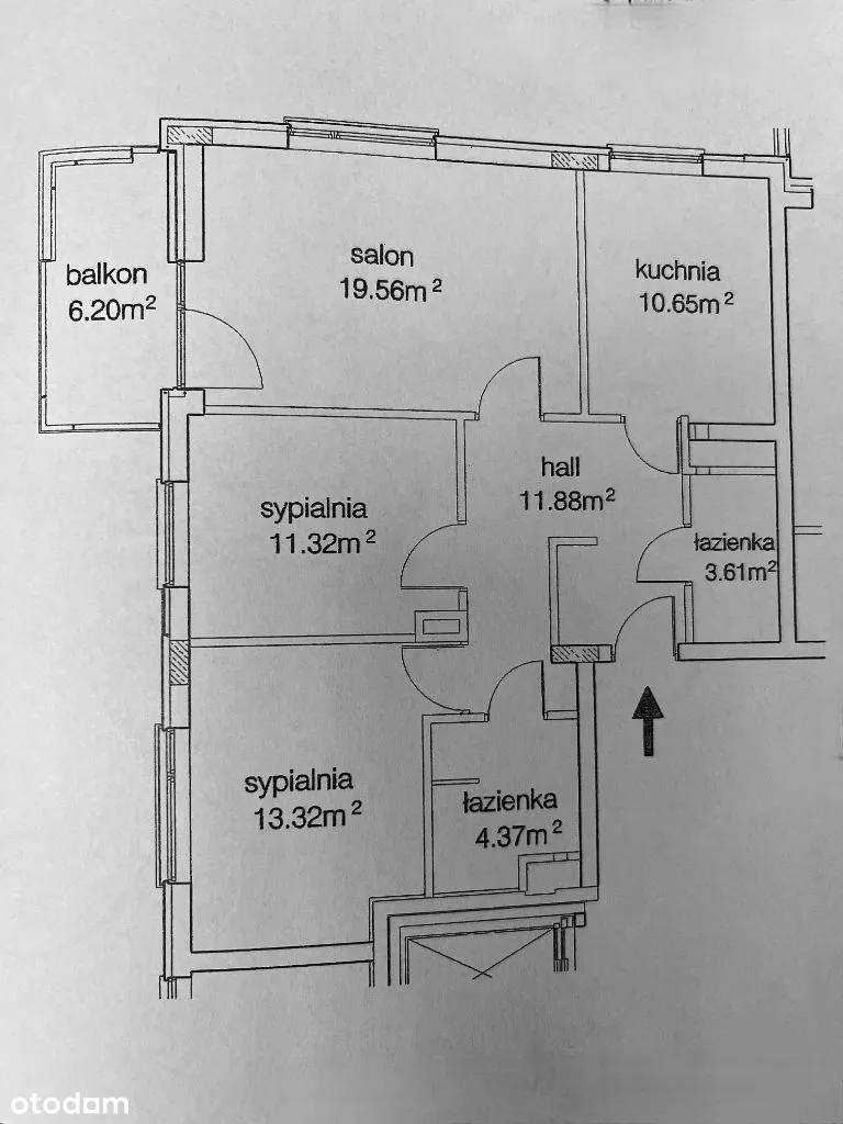 Marina Mokotów, 3 pokoje, 2 łazienki, po remoncie