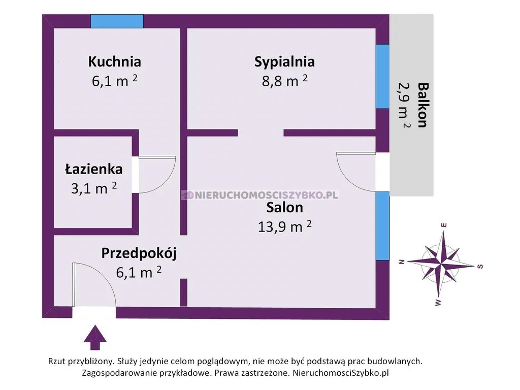 Komfortowe 2 pokoje na Mokotowie. Metro Wierzbno 