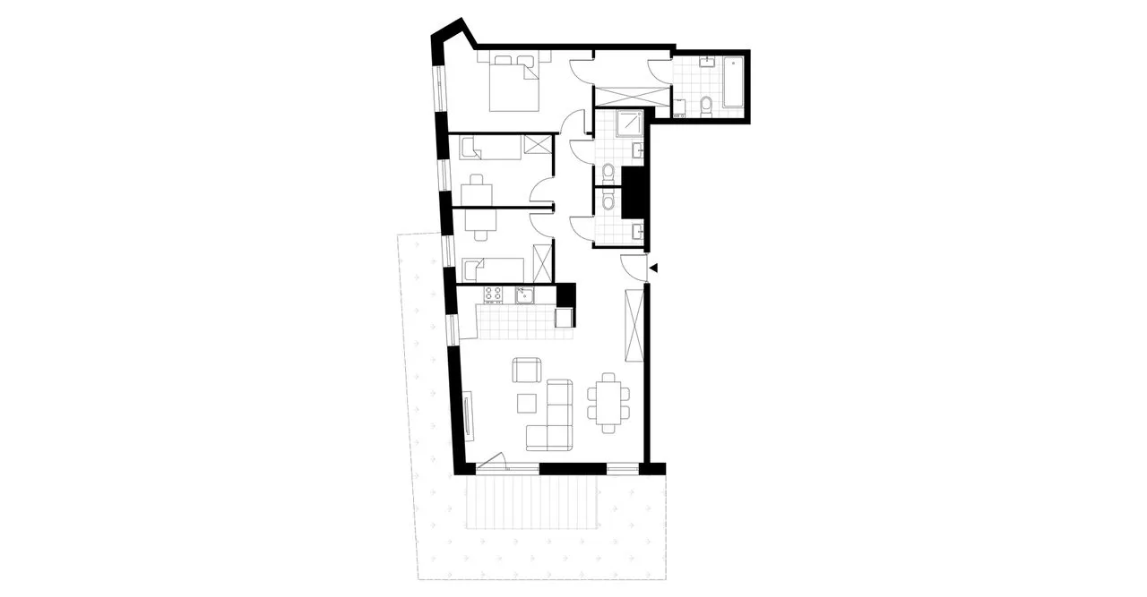 4-pokojowe mieszkanie 88m2 + ogródek