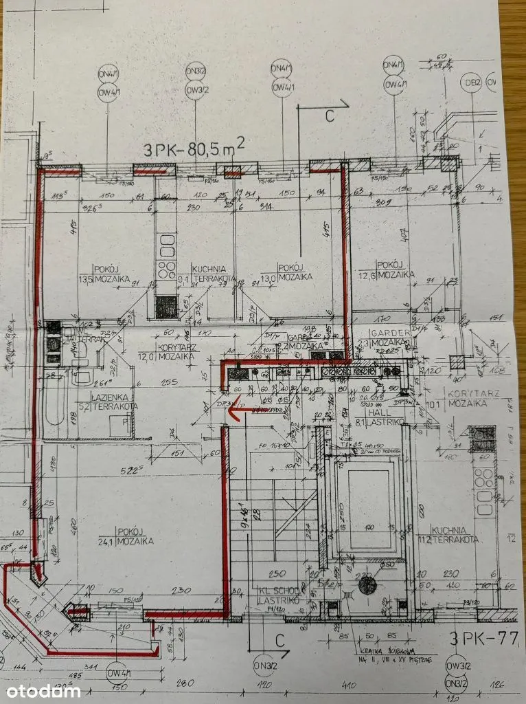 Warszawa Młynów, ul. Płocka Mieszkanie - 3 pokoje - 80 m2 - 12 piętro