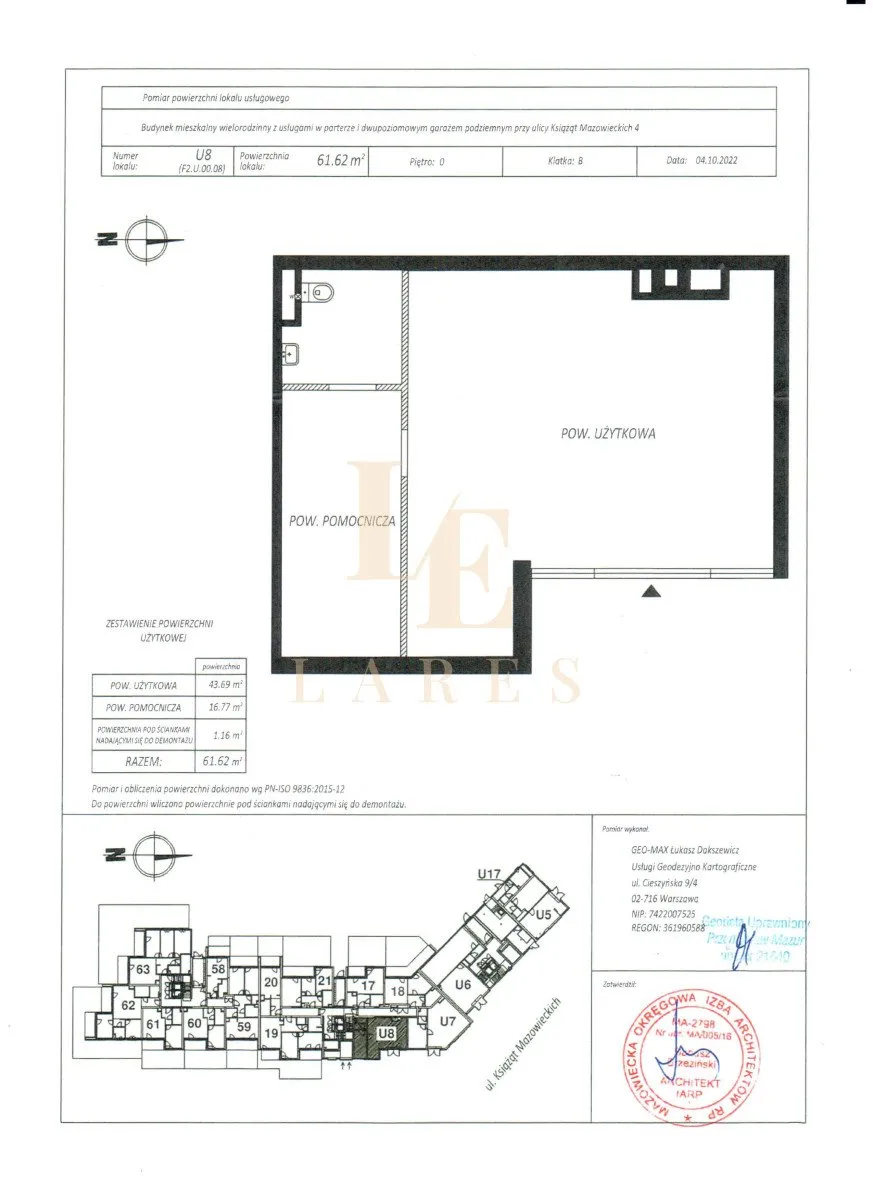 Wynajmę mieszkanie dwupokojowe: Warszawa Bielany , ulica Książąt Mazowieckich, 62 m2, 4700 PLN, 2 pokoje - Domiporta.pl