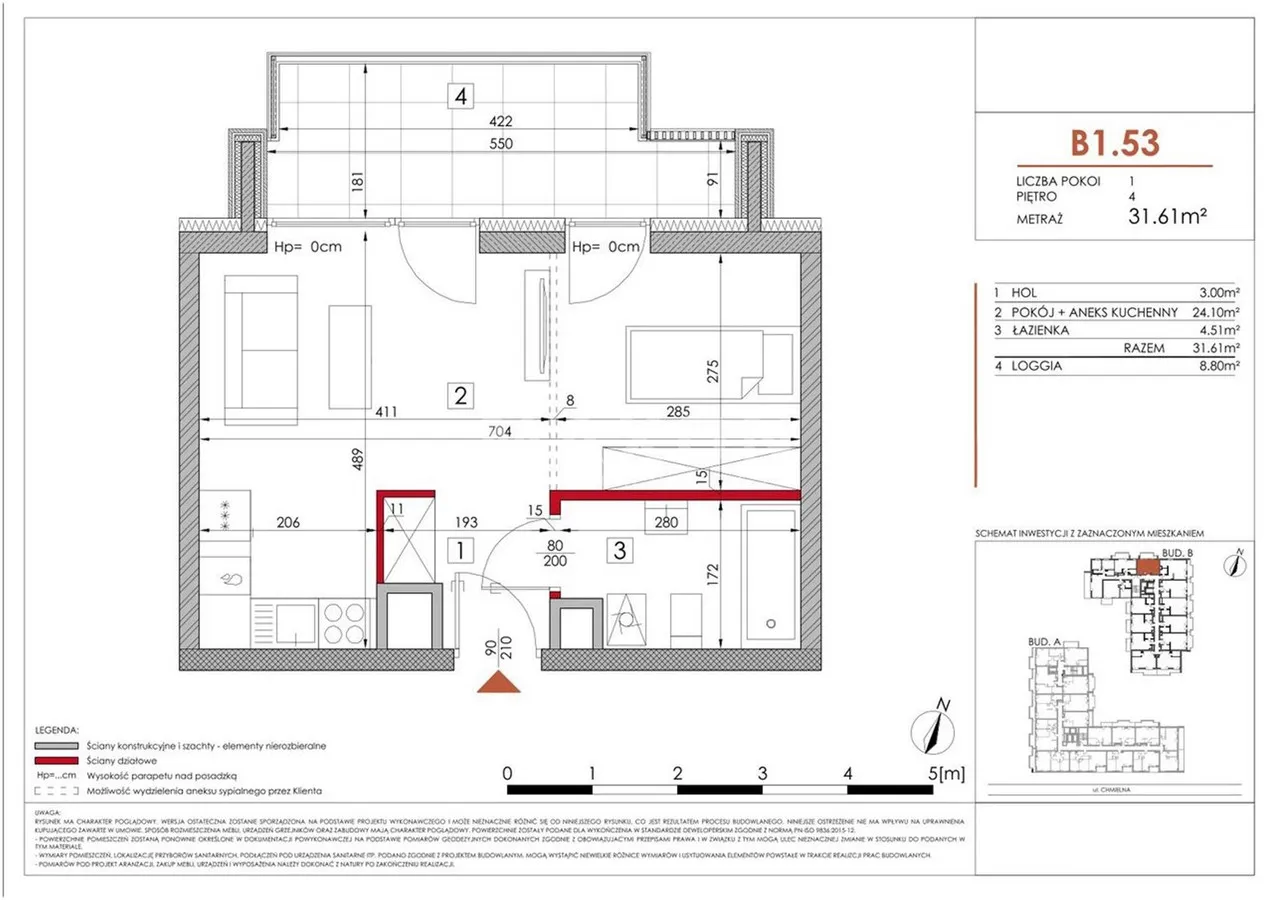 Nowe mieszkanie w samym centrum 