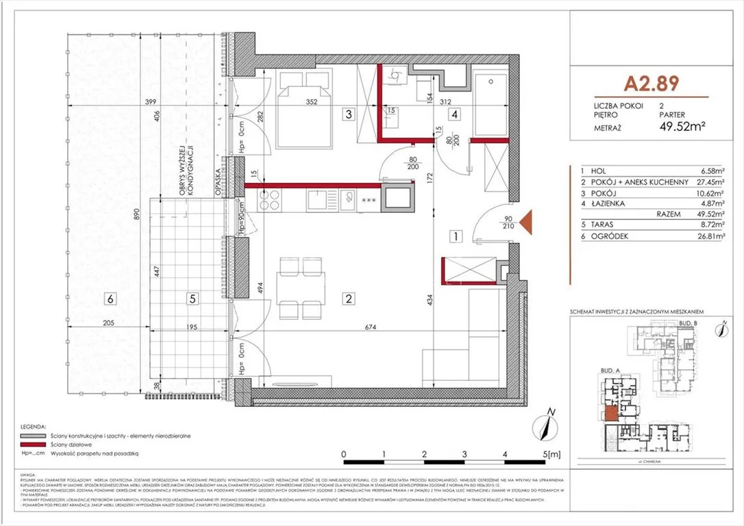 Nowe mieszkanie w samym centrum 