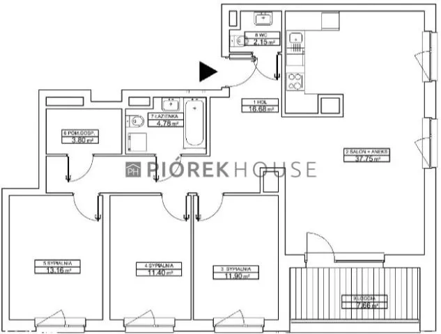 4-pokojowe mieszkanie na Wilanowie 