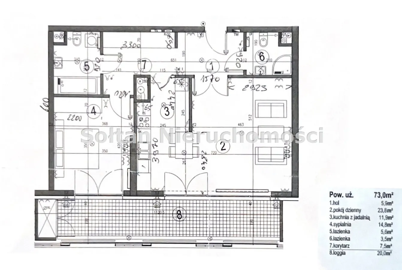 Mieszkanie na sprzedaż, 73 m², 2 pokoje Warszawa Śródmieście 