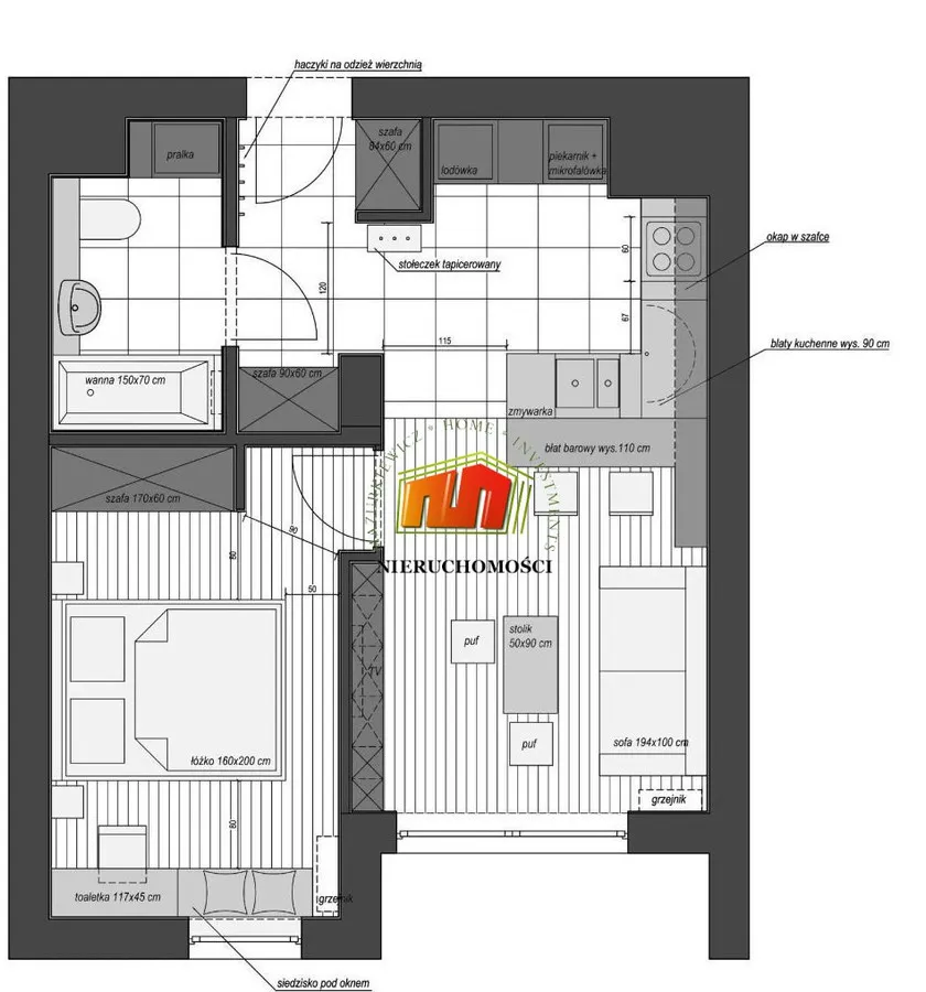 Mieszkanie do wynajęcia, 41 m², 2 pokoje Warszawa Wilanów Błonia Wilanowskie 